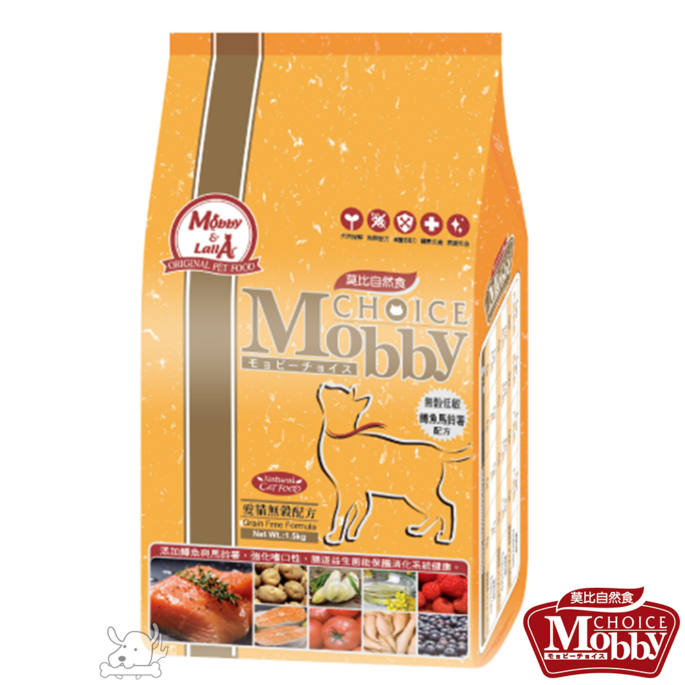 Mobby 莫比  鱒魚+馬鈴薯 愛貓無穀配方飼料 3公斤 X 1包
