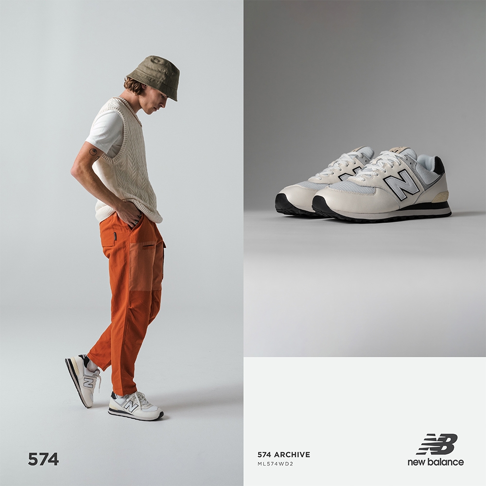 [New Balance]復古鞋_中性_米白色_ML574WD2-D楦