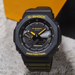 CASIO 卡西歐 G-SHOCK 八角黑黃配色系列 雙顯手錶 送禮首選 GA-B2100CY-1A