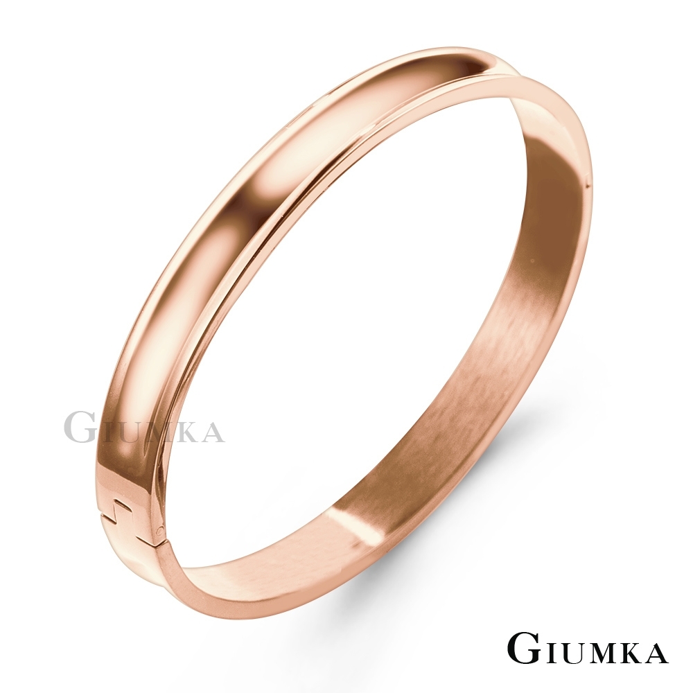GIUMKA白鋼手環 愛無所不在 情侶玫金色款 單個價格