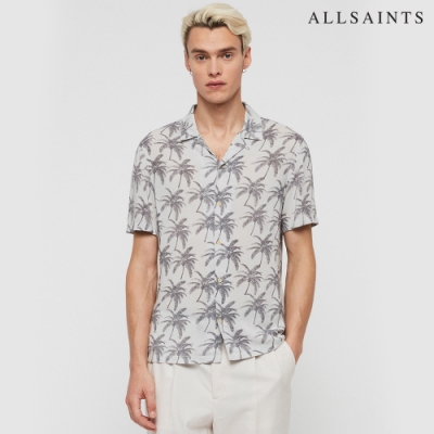 ALLSAINTS SANTACRUZ 夏威夷印花修身短袖襯衫