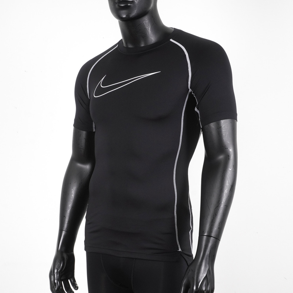 Nike AS M NP DF Tight Top SS [DD1993-011] 男 短袖上衣 緊身 運動 訓練 黑