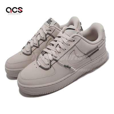 Nike 休閒鞋 W Air Force 1 07 LX 復古 女鞋 AF1 車縫鞋面 米白 黑 DH4408102