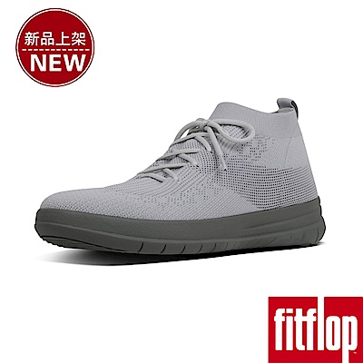 FitFlop UBERKNIT LACE-UP SNEAKERS-淺灰色