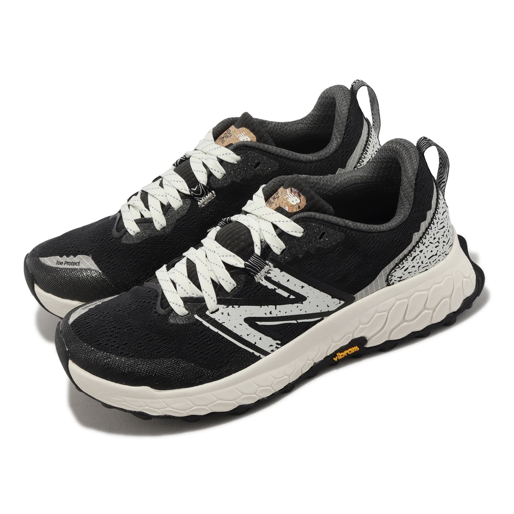 New Balance 越野跑鞋 Hierro V7 D 寬楦 女鞋 黑 灰 黃金大底 戶外 全地形 緩震 NB 紐巴倫 WTHIER7X-D