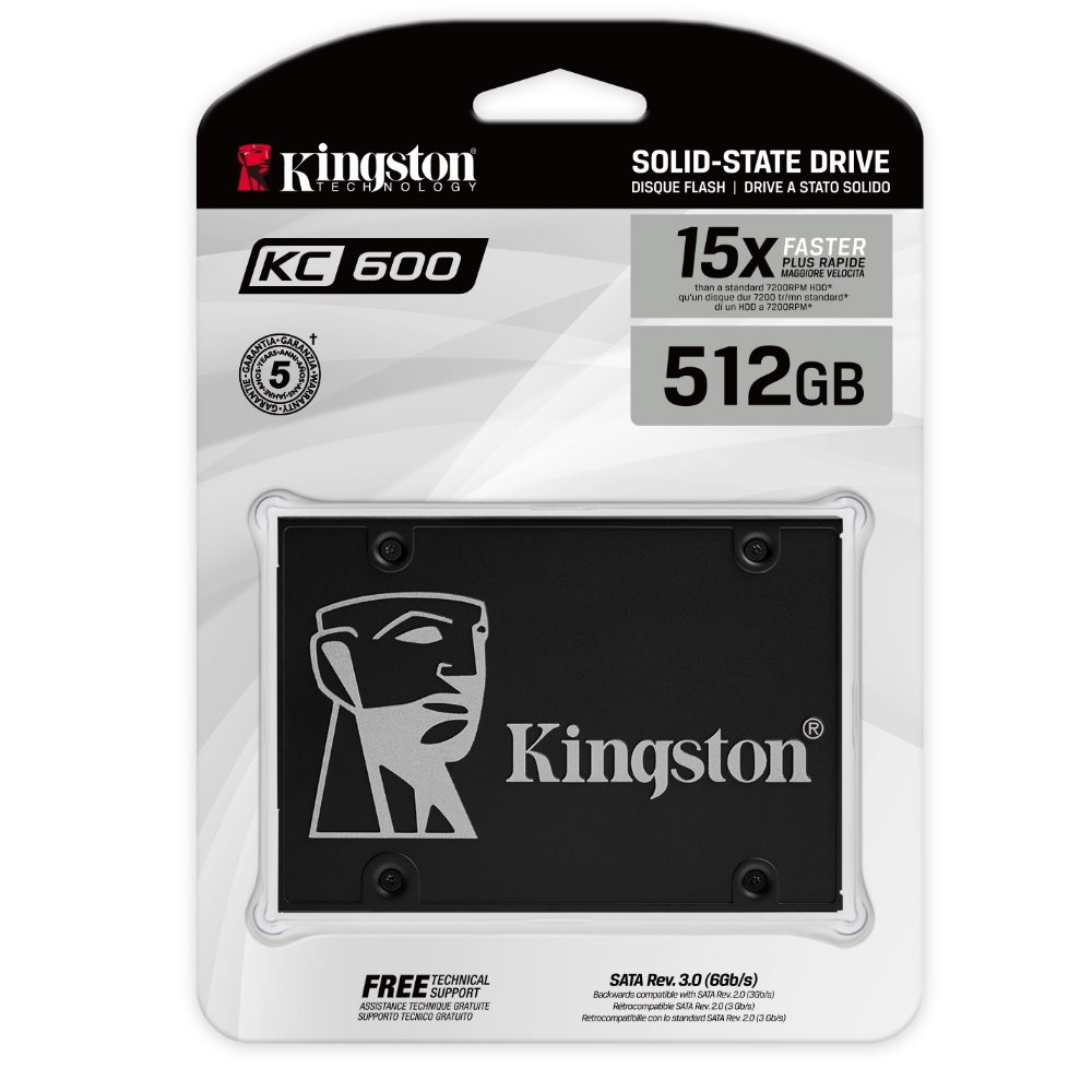 金士頓Kingston SKC600/512G SATA3 2.5