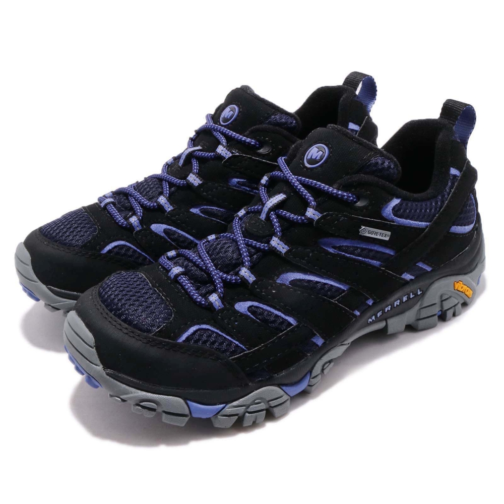 Merrell 登山鞋 Moab 2 GTX 女鞋 防水 黑 紫 郊山 越野 戶外 ML12134