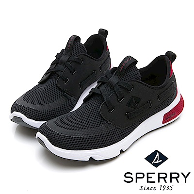 SPERRY 7SEAS亮眼撞色休閒機能鞋(中性款)-黑