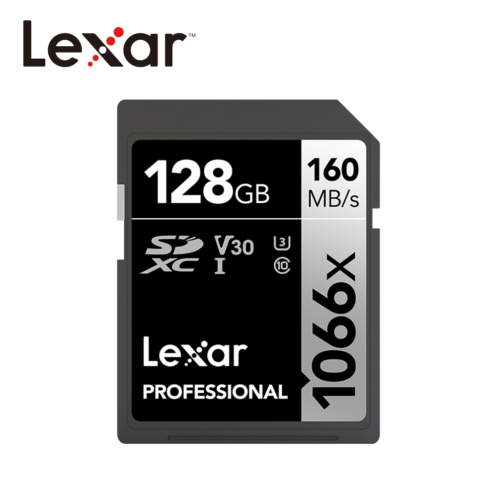 【Lexar】1066x SDXC UHS-I 160MB/s 記憶卡-128G 臺灣公司貨