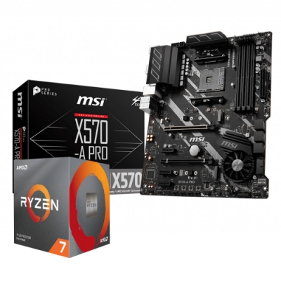 AMD Ryzen7 3700X + MSI X570-A PRO 組合套餐