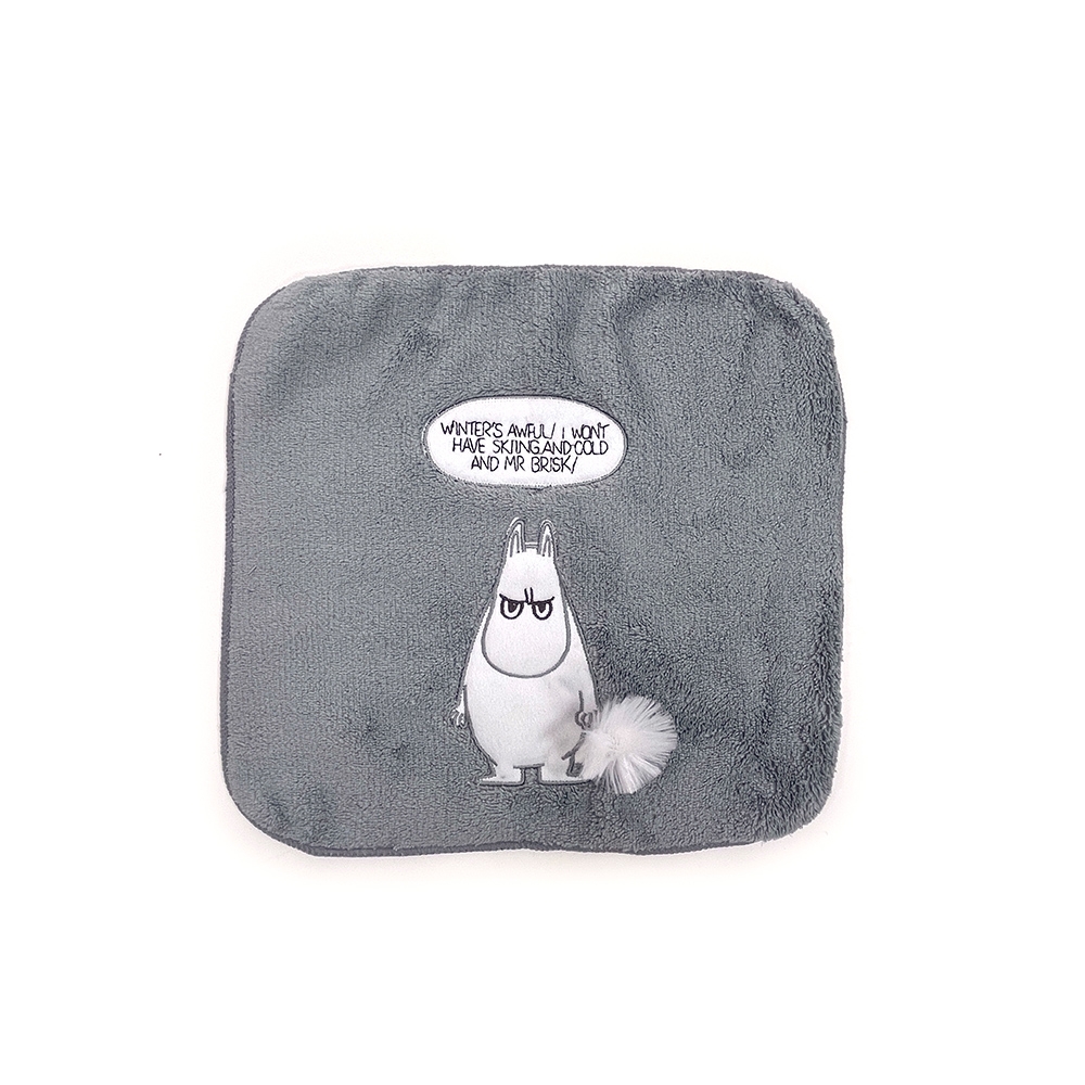 日本丸真Moomin 刺繡立體小方巾生氣嚕嚕米| 方巾/擦手巾| Yahoo奇摩 