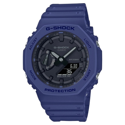 CASIO卡西歐 八角蔚藍色調G-SHOCK系列(GA-2100-2A)