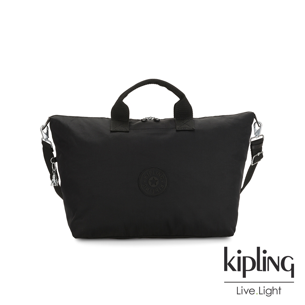 Kipling 極致低調黑大容量手提兩用包-KALA M