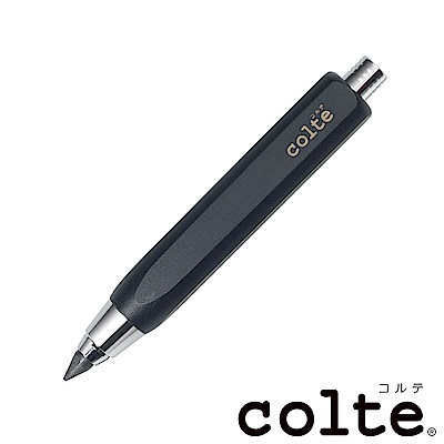 COLTE 方桿 5.5mm 素描鉛筆 黑(附5.5mm 原木專用磨芯器)