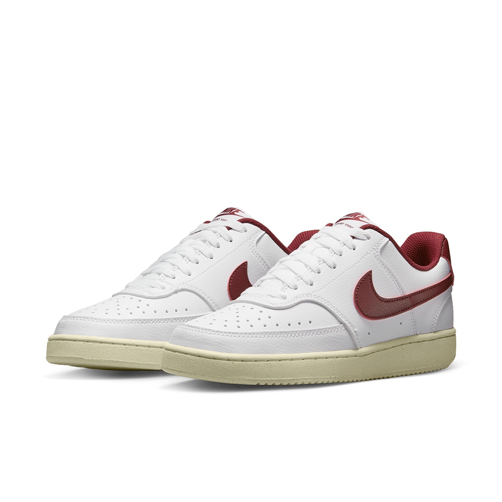 NIKE 耐吉休閒鞋運動鞋女鞋白紅DH3158-106 W COURT VISION LO NN