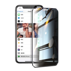 NISDA for iPhone 11 / iPhone XR 防窺2.5D滿版玻璃保護貼-黑