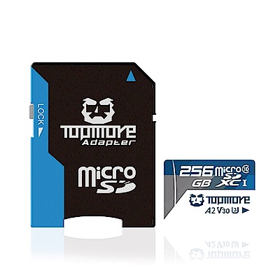 達墨 TOPMORE 256GB MicroSDXC UHS-I U3 A2 V30 Class10 記憶卡