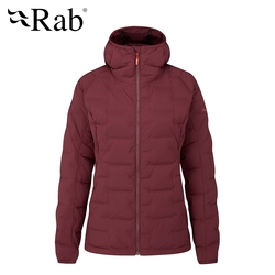 【RAB】Cubit Stretch Down Hoody 保暖羽絨連帽外套 女款 深石楠 #QDB31