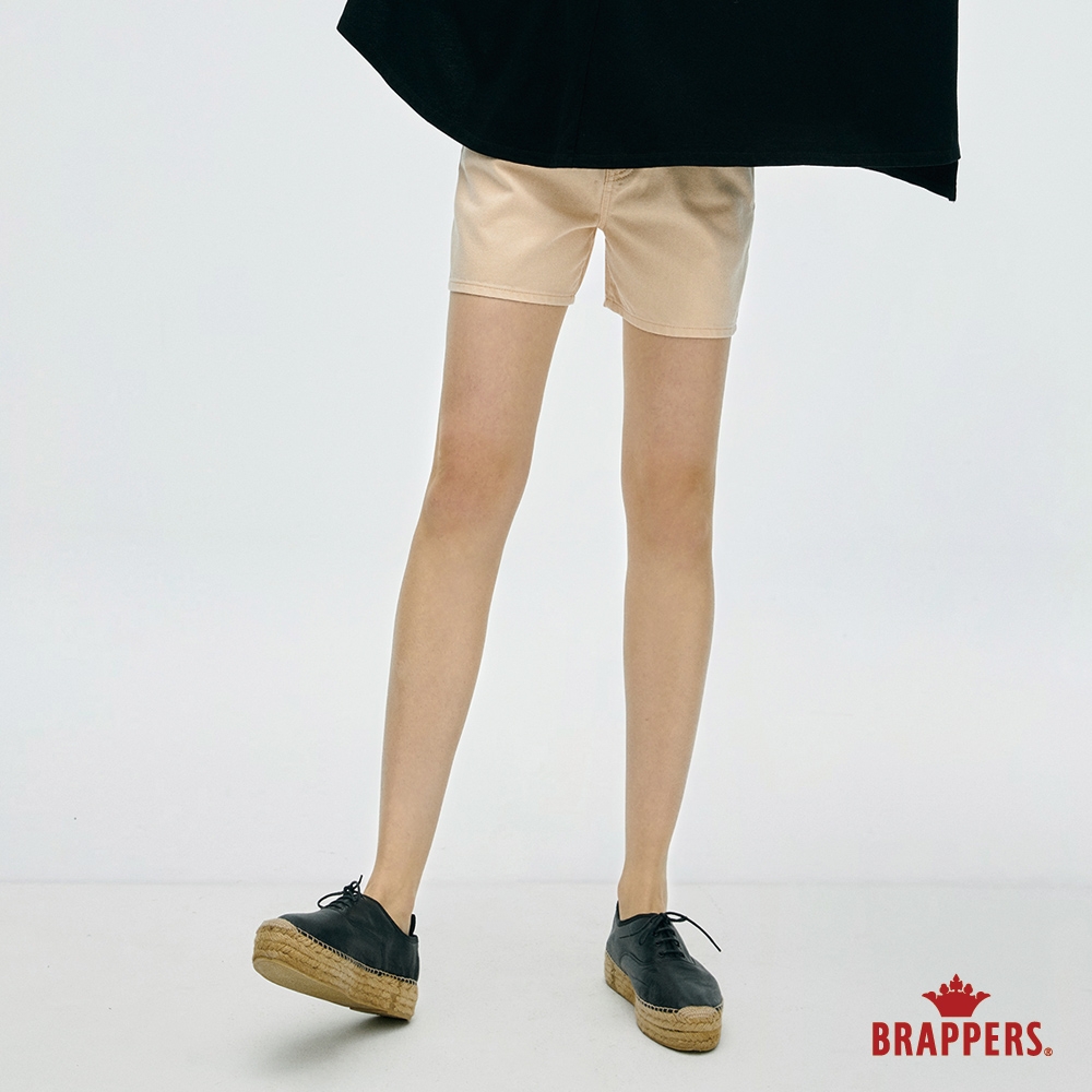 BRAPPERS 女款 Color Life色褲系列-中腰全棉短褲-粉