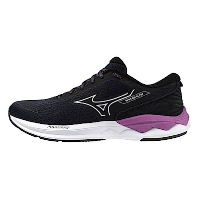 Mizuno Wave Revolt 3 [J1GD248123] 女 慢跑鞋 運動 休閒 入門款 跑鞋 緩震 黑 紫