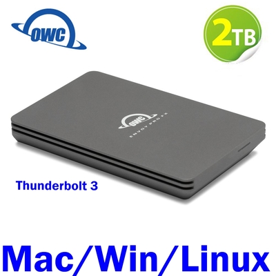 OWC 2TB - Envoy Pro FX(首款可通過 USB-C 和 USB-A 工作的通用 Thunderbolt 硬碟)