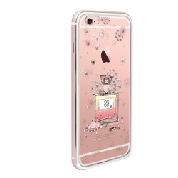 apbs iPhone6s / 6 4.7吋施華彩鑽鋁合金屬框手機殼-玫瑰金維也納馨香