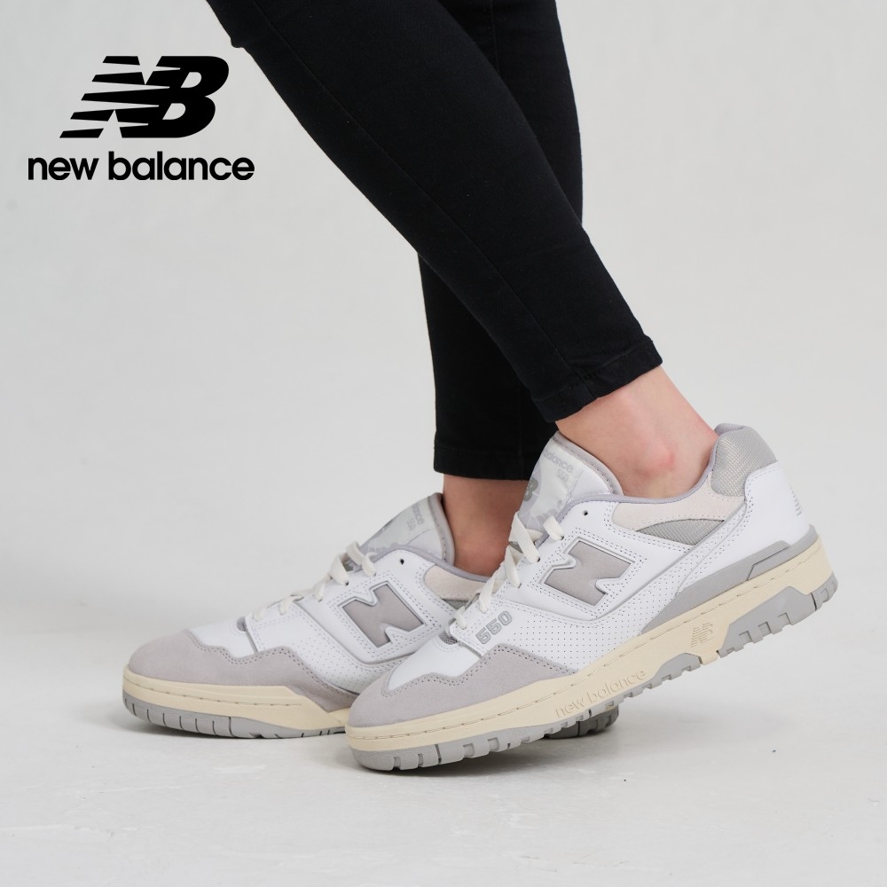 吳慷仁著用款[New Balance]復古鞋_中性_白灰色_BB550NEA-D楦| 休閒鞋