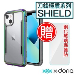 X-Doria刀鋒極盾 iPhone13 mini 防摔手機殼 繽紛虹/贈非滿版貼