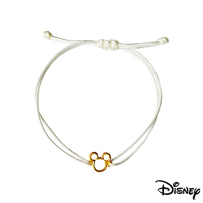 Disney迪士尼系列金飾 黃金/中國繩手鍊-經典米奇款