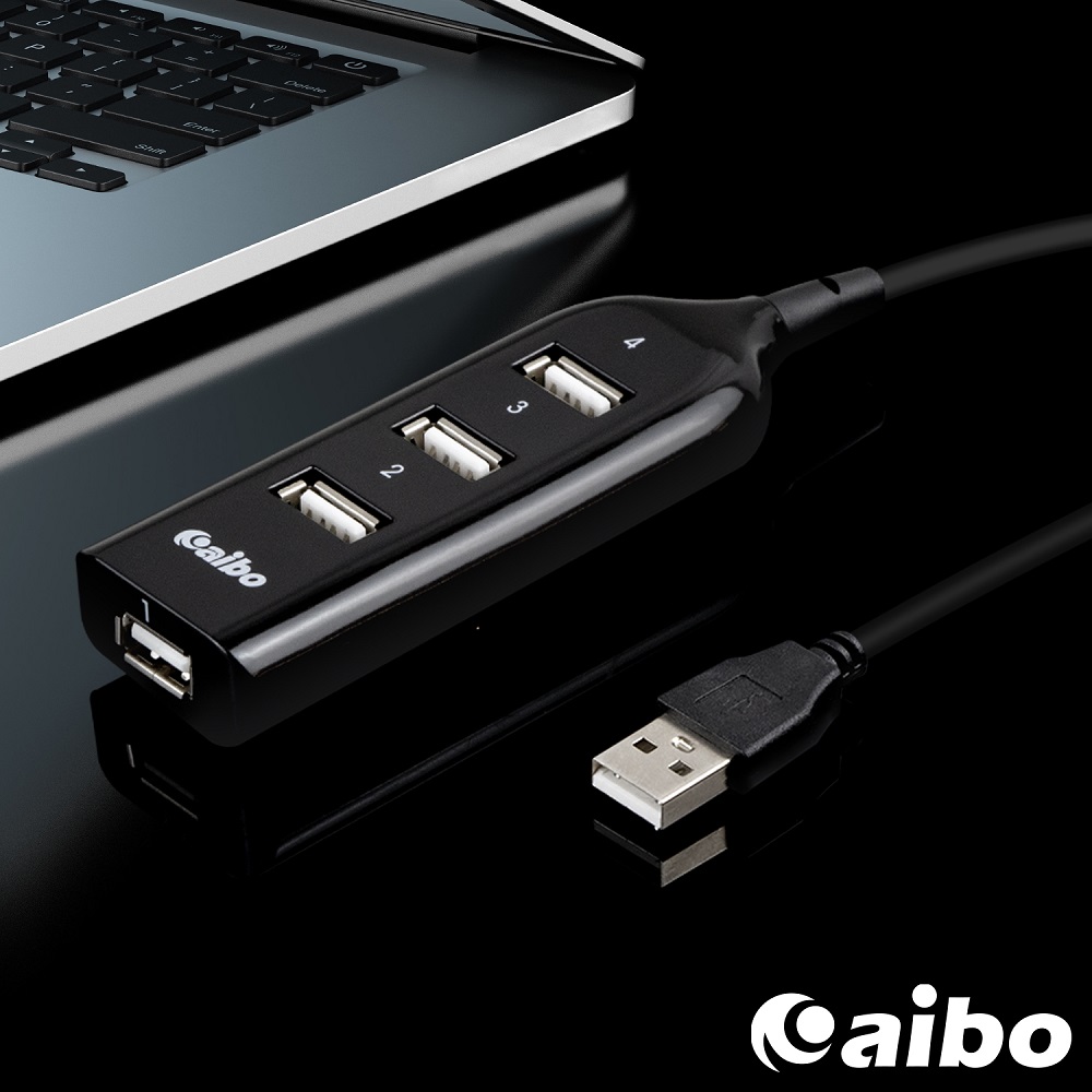 aibo USB2.0 4孔HUB集線器 (Y196) product image 1