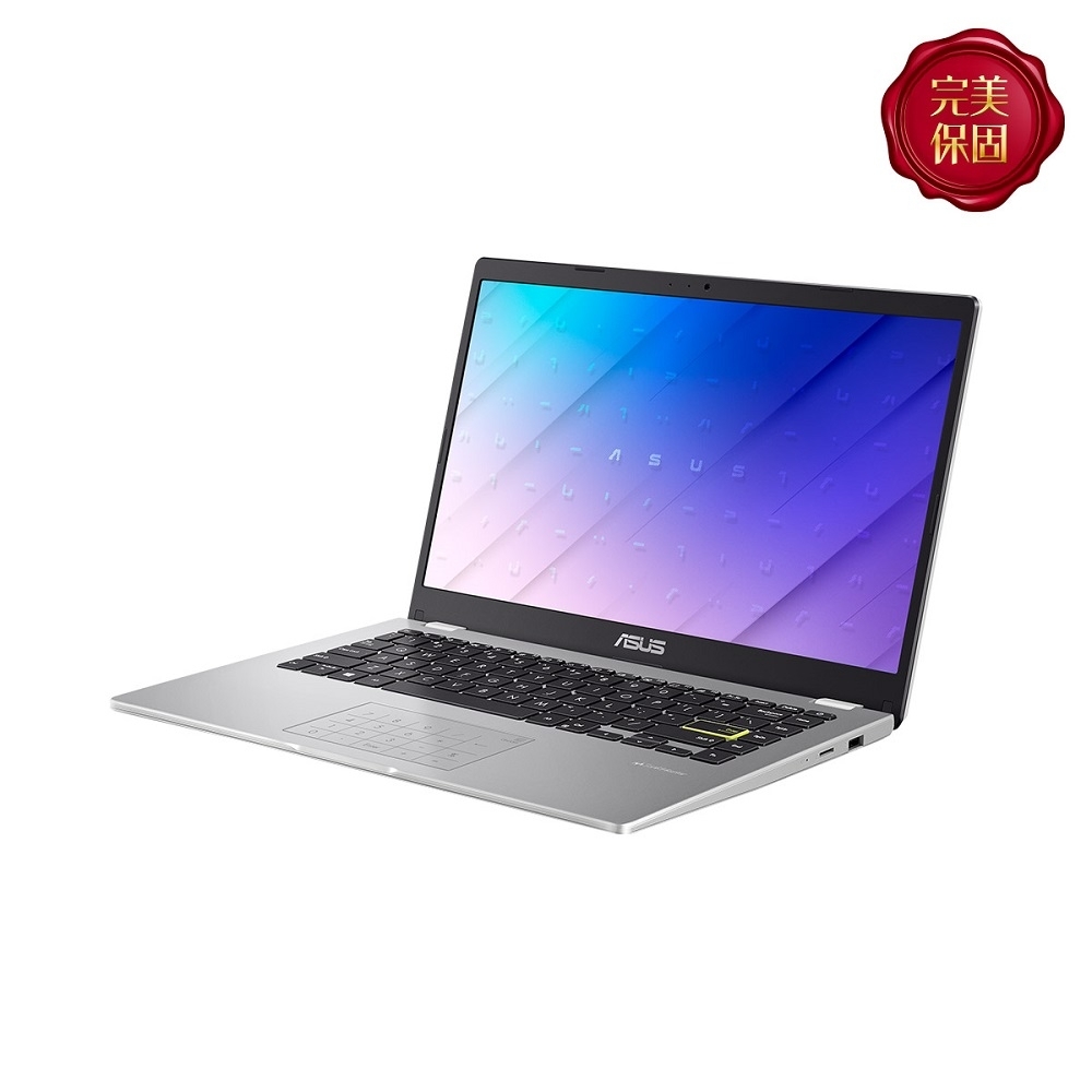 ASUS E410MA 14吋筆電 (N5030/4G/128G eMMC/Win10 HOME S模式/LapTop/夢幻白)文書筆電