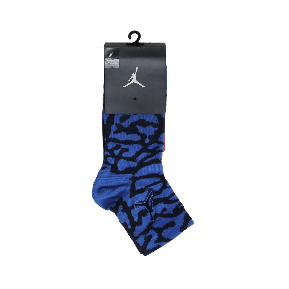 Nike 襪子 Air Jordan 藍 黑 動物紋 喬丹 休閒 長襪 單雙入 SX5858-480