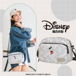 【Disney】米奇-復古米奇側背包-灰 PTD21-C2-61GY