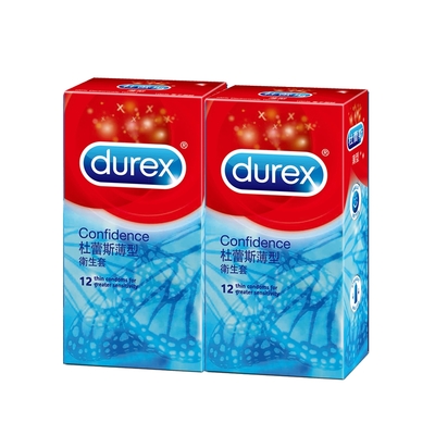 durex 杜蕾斯-薄型保險套(12入)x2盒