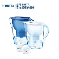 [共1壺2芯]德國BRITA Marella馬利拉濾水壺 3.5L(兩色可選)+全效型濾芯1入