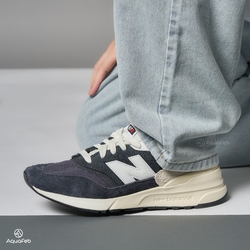 New Balance NB 997 男女鞋 藍灰色 卡其 麂皮 復古 慢跑鞋 U997RMC