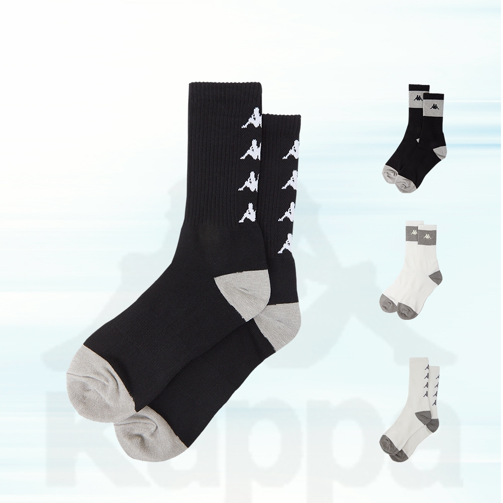 【KAPPA】配件 一起運動 運動襪  (331N1MW-005/331N1MW-W2F/351L55W-005 /351L55W-W2F )
