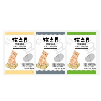 貓之豆-豆腐貓砂TOFU CAT LITTER 8L(3kg) x 3入組