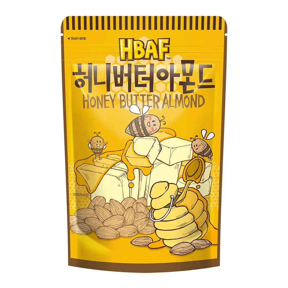 HBAF 杏仁果-蜂蜜奶油味(210g)