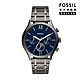 FOSSIL Fenmore Midsize 三眼系列簡約美型手錶 鐵灰色不鏽鋼鍊帶 44MM BQ2401 product thumbnail 1