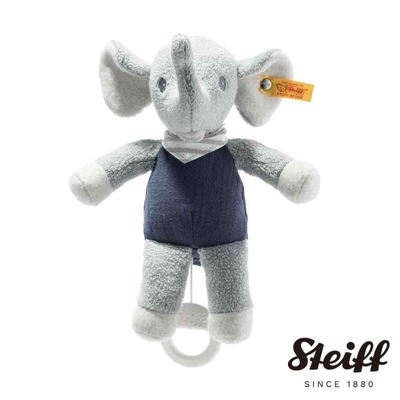 STEIFF德國金耳釦泰迪熊 GOTS Eliot Elephant 小象寶寶 嬰幼兒音樂鈴