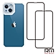 RedMoon APPLE iPhone13 6.1吋 手機殼貼3件組 鏡頭全包式貓瞳盾殼+9H玻璃保貼2入 product thumbnail 3