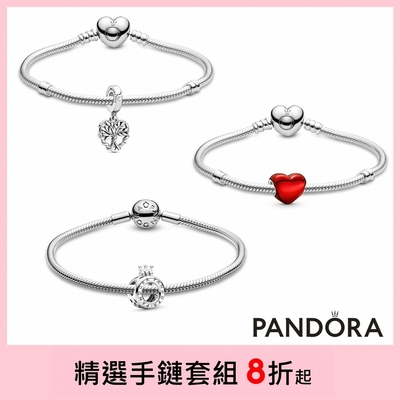 【Pandora官方直營】精選手鏈套組-手鏈+串飾
