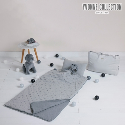 YVONNE COLLECTION 乳牛印花兒童睡袋(120 x 150公分)-迷霧灰