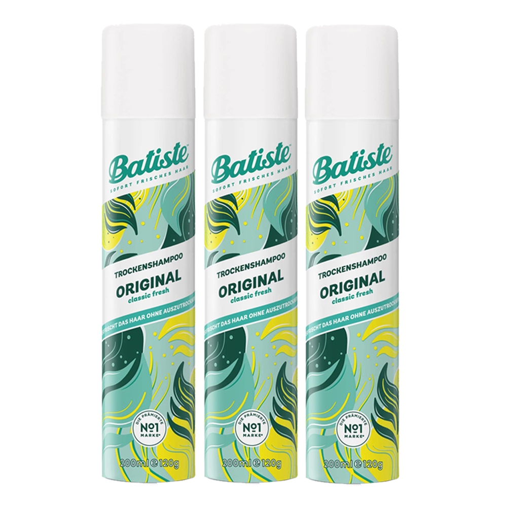 *Batiste 秀髮乾洗噴劑 經典清新200mlx3入