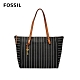 FOSSIL RACHEL PVC 防水托特包-心型條紋 ZB7446005 product thumbnail 1