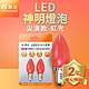 (8組)舞光 LED神明小夜燈 蠟燭尖清 0.5W E12 燈泡 product thumbnail 4