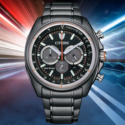 CITIZEN星辰 Chronograph系列 經典三眼計時腕錶 禮物推薦 畢業禮物 44.75mm/CA4567-82H