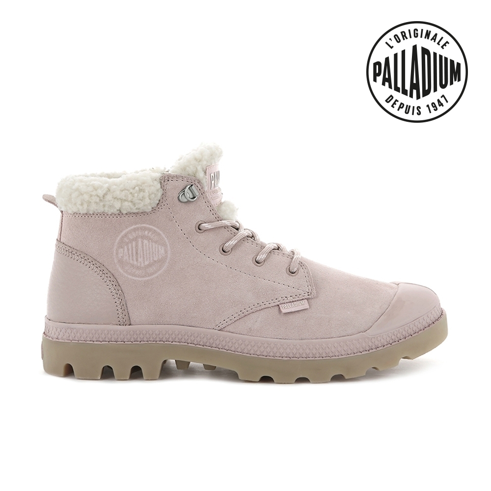 PALLADIUM PAMPA LO WT麂皮低筒靴-女-玫瑰粉