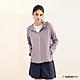 Hang Ten-女裝-恆溫多功能-REGULAR FIT四面彈吸濕排汗防曬連帽外套-粉紫 product thumbnail 1